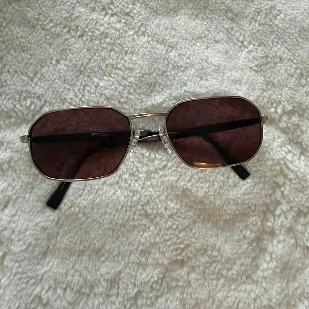 Gold & Wood Men's Brown and Black Sunglasses